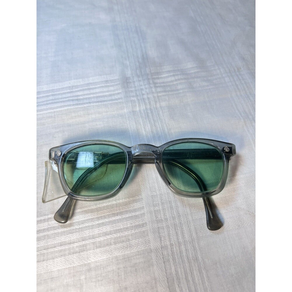Vintage AMERICAN Optical Flexi-Fit 6M Z87  Smoke Grey Green AO glasses Frames